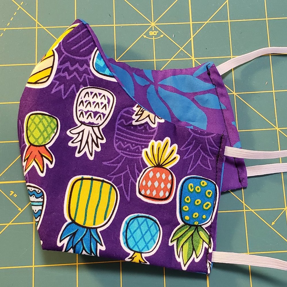 Hawaiian Print--Reusable Reversible MASKS